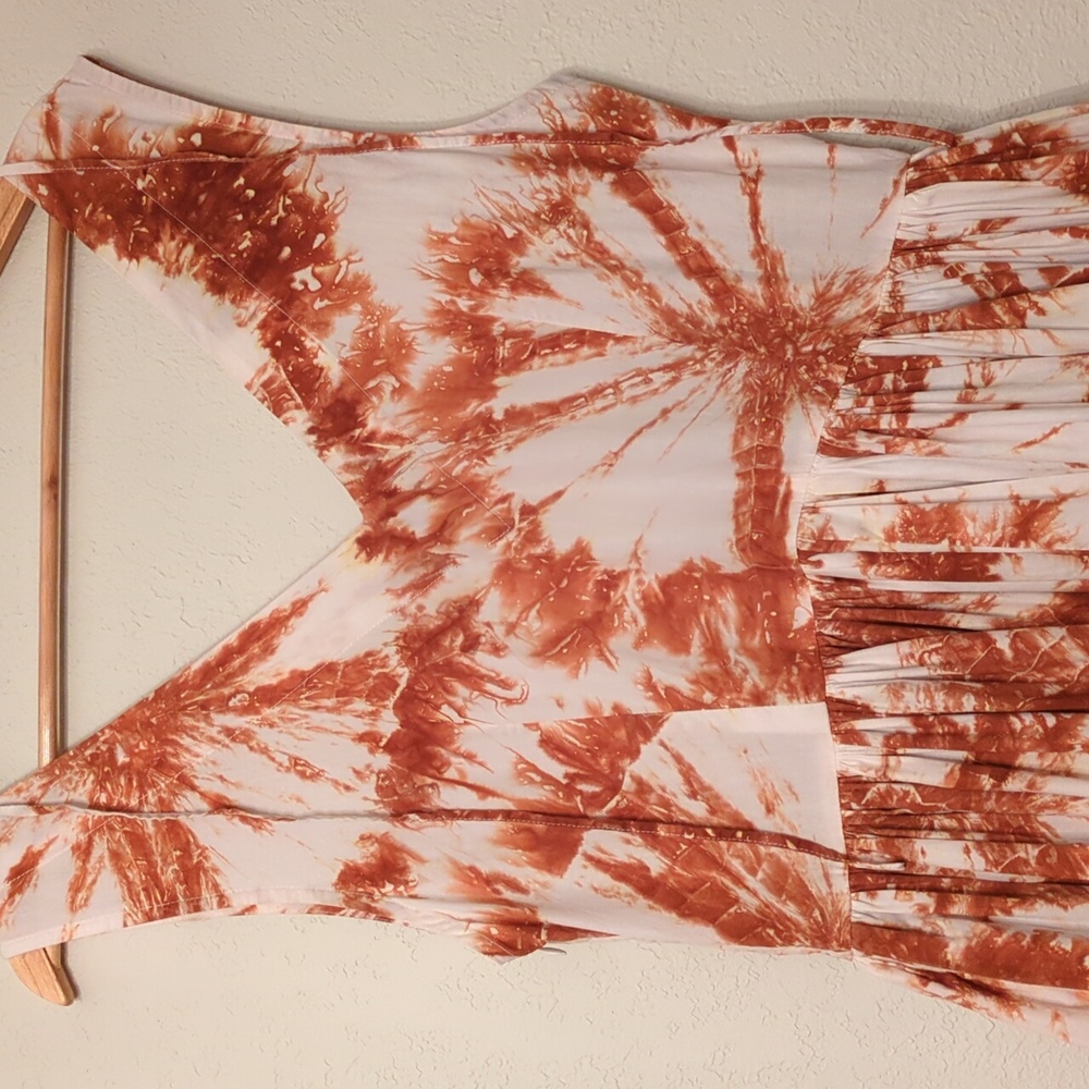 S/W/F Anthropology maxi v dress tie dye - Picture 11 of 16